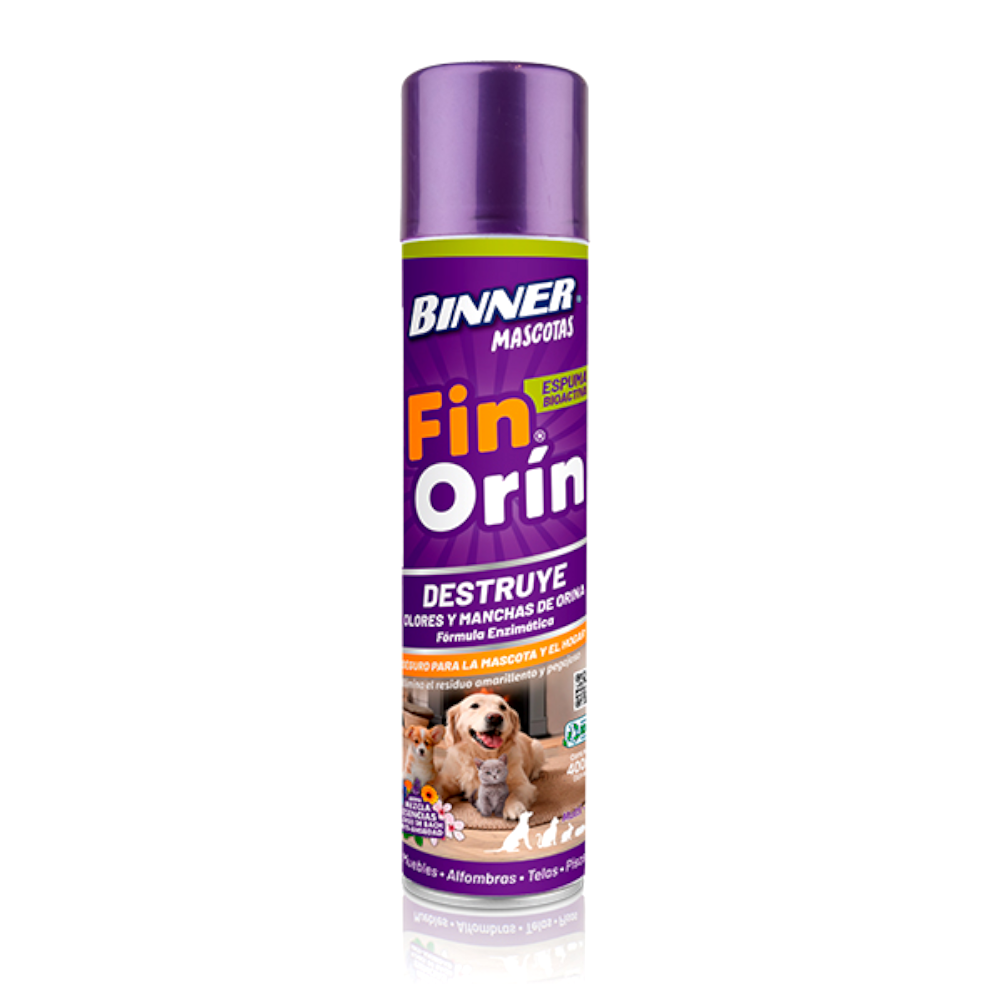 Eliminador Olores Mascotas Binner Espuma 400Ml | SuperBooM